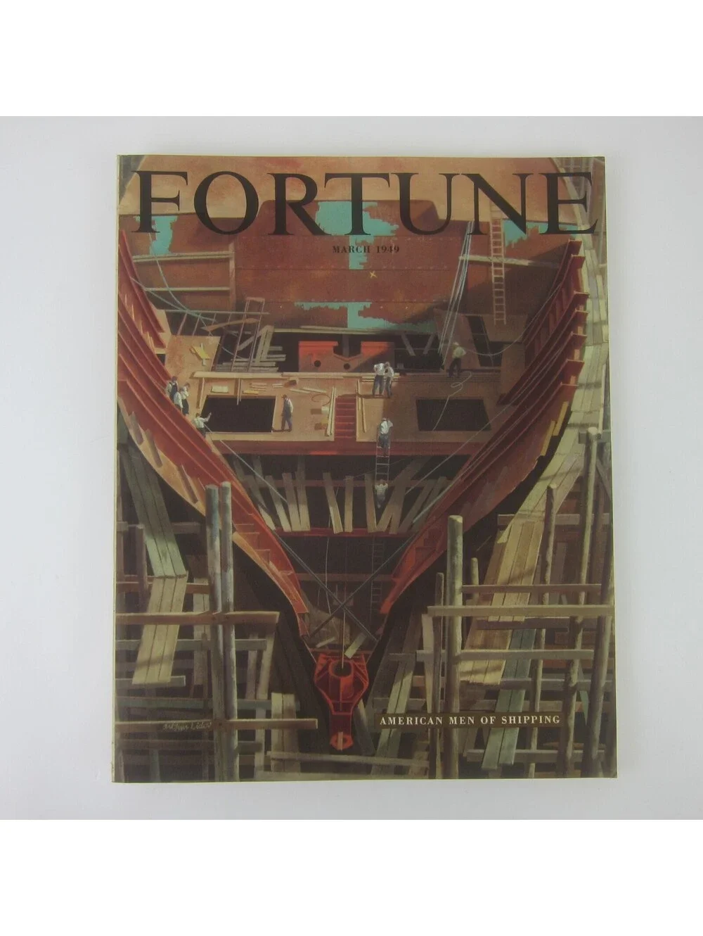 Vintage FORTUNE Magazine March 1949 Arthur Lidov Cover Studebaker Lincoln Ads